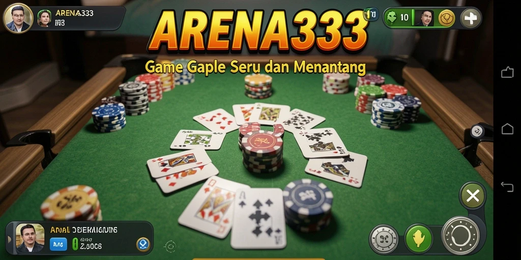 Tampilan gameplay seru dalam ARENA333 dengan teman-teman.