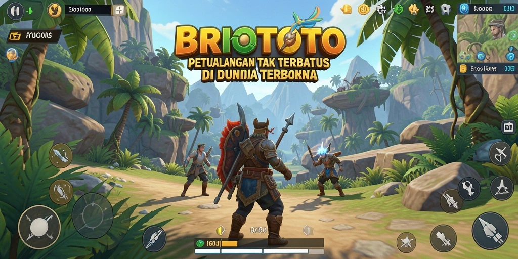 Gameplay BRIOTOTO menampilkan petualangan di dunia terbuka yang luas.