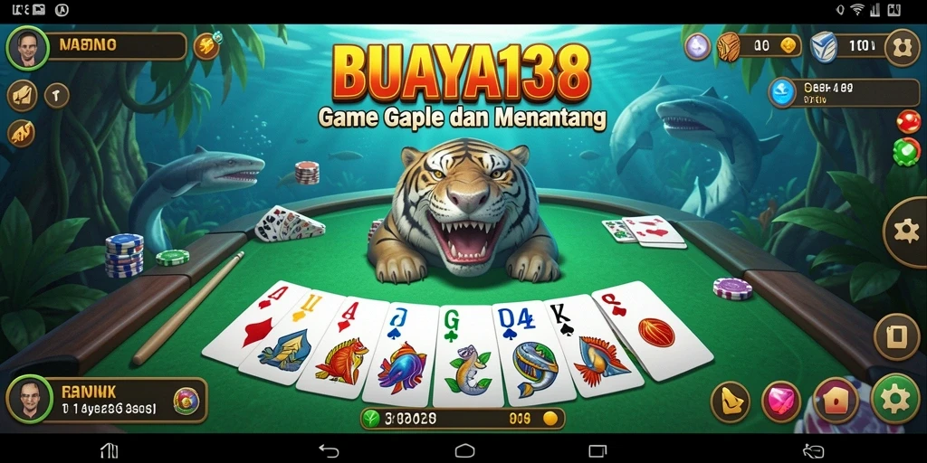 Tampilan gameplay seru dari BUAYA138 dengan teman-teman.