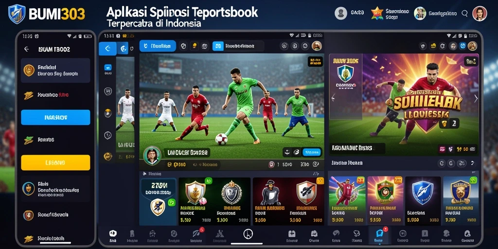 Tampilan menarik dari gameplay Sportsbook BUMI303 dengan berbagai pilihan taruhan.