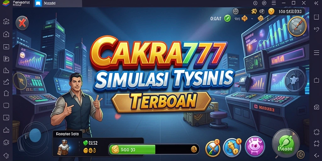 Screenshot gameplay CAKRA777 menampilkan manajemen bisnis yang seru.