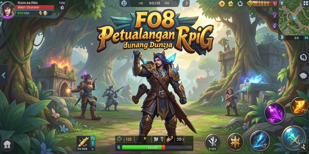 Tampilan gameplay FO8 yang menarik dan mendebarkan dalam petualangan RPG.