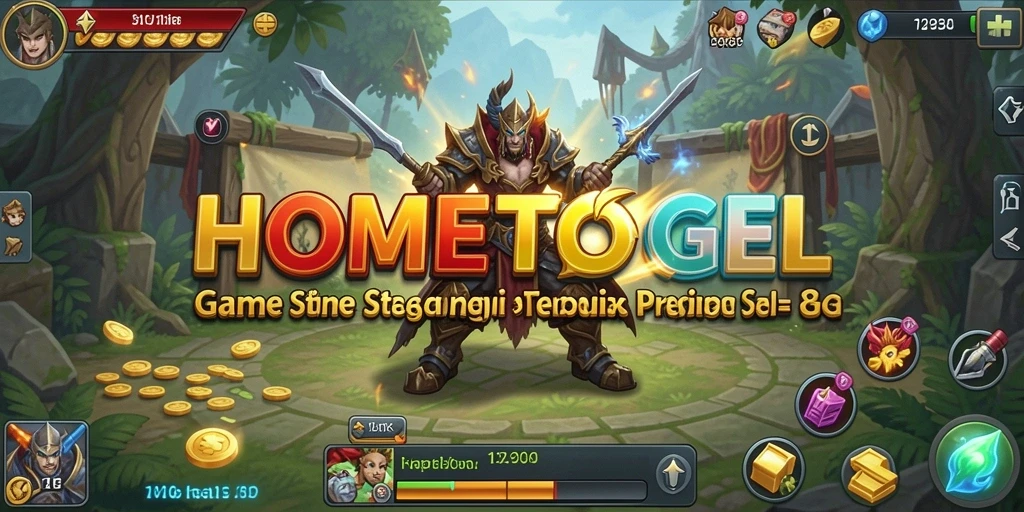 Tampilan menarik dari gameplay HOMETOGEL menampilkan aksi strategi.