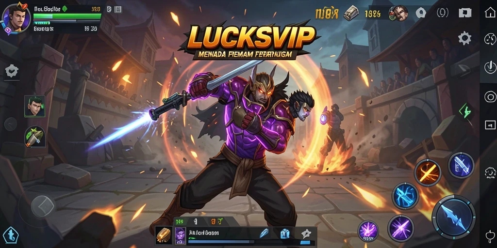 Cuplikan aksi mendebarkan dari gameplay LUCKSVIP.