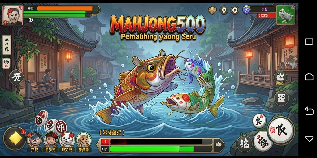 Screenshot gameplay menampilkan keseruan memancing di berbagai lokasi