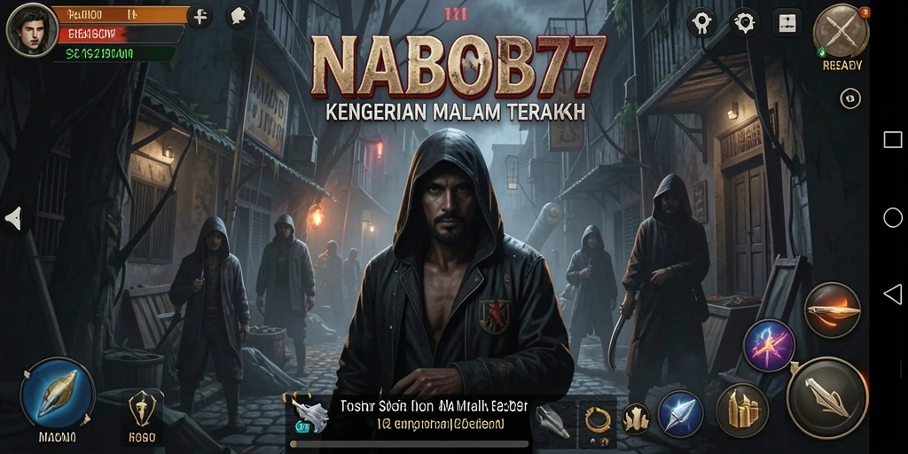 Tampak gameplay menegangkan di dunia kegelapan NABOB77.