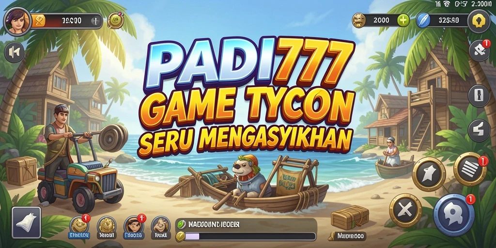 Tangkapan layar game PADI777 menampilkan elemen manajemen Tycoon yang menarik.
