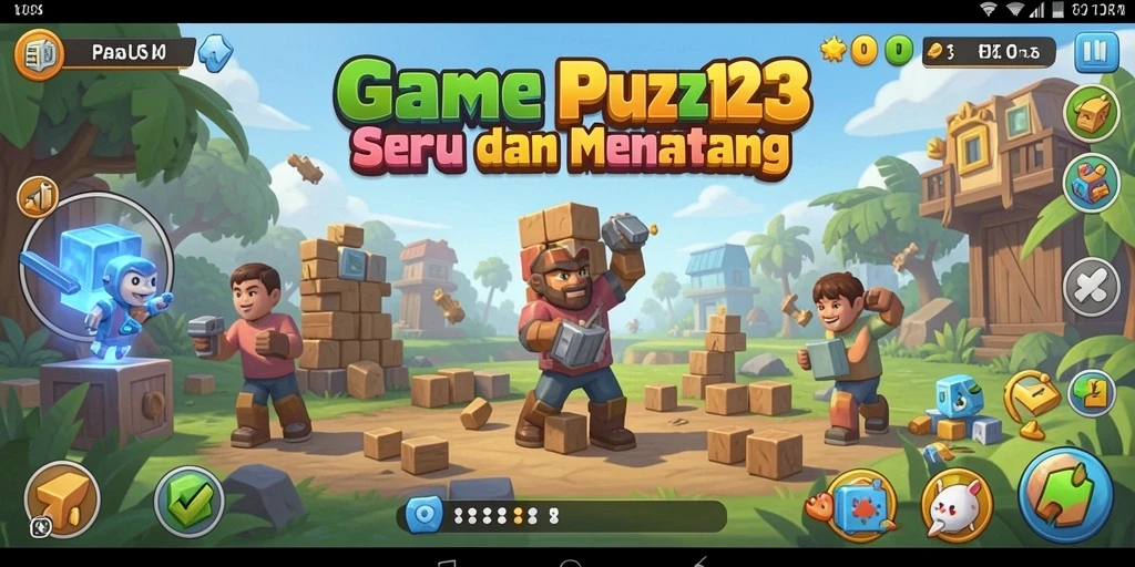 Tampilan gameplay PAUS123 dengan berbagai teka-teki menantang dan menarik.