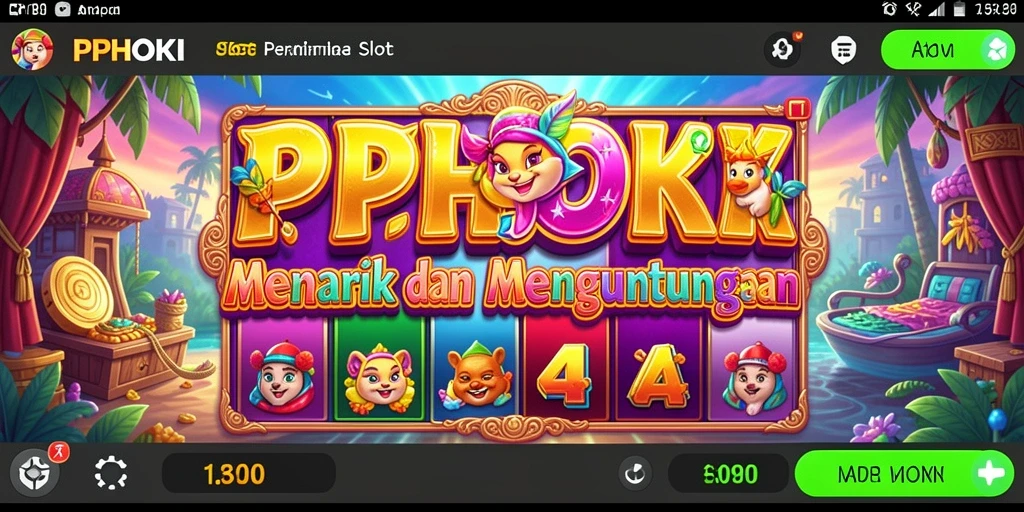 Tampilan screenshot gameplay Slot PPHOKI yang menarik dan seru.