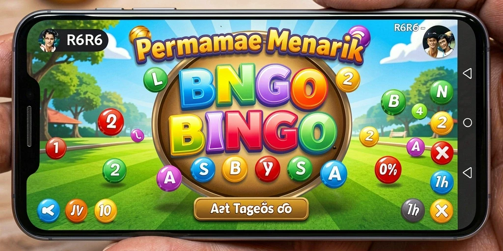 Screenshot permainan Bingo R6R6 yang menampilkan momen seru.
