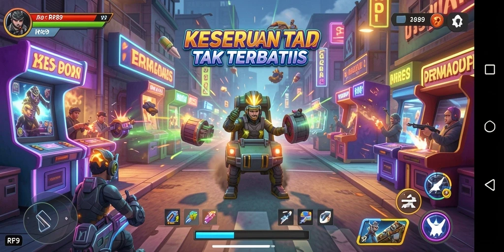 Screenshot <strong>RR89</strong> menampilkan gameplay seru dalam permainan Arcade yang mendebarkan.