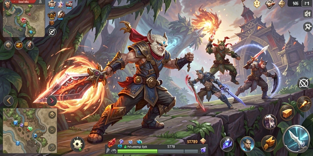 Tampilan gameplay ST789 yang menakjubkan dalam dunia MMORPG.