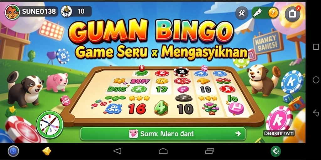 Screenshot SUNEO138 menunjukkan aksi seru dalam permainan Bingo.