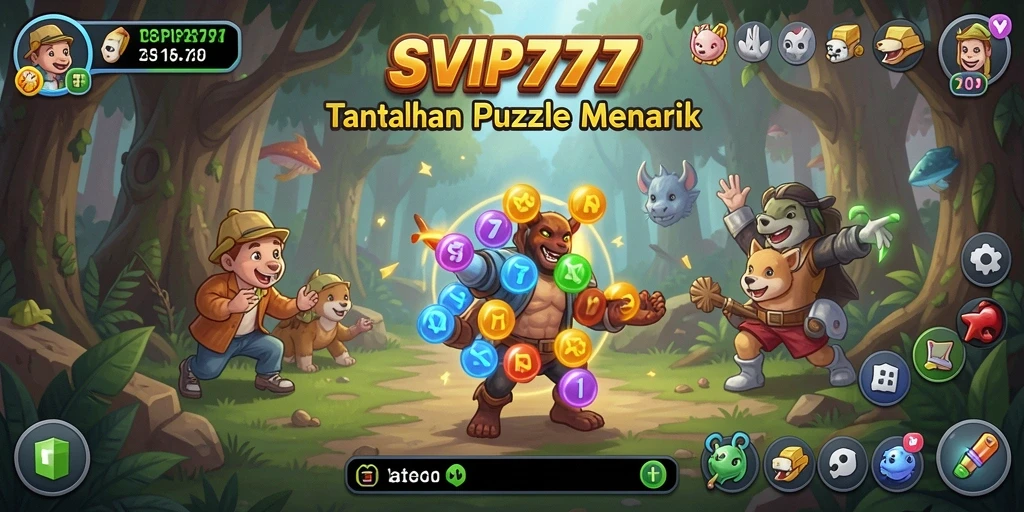 Tampilan gameplay menyenangkan dengan berbagai teka-teki menantang.