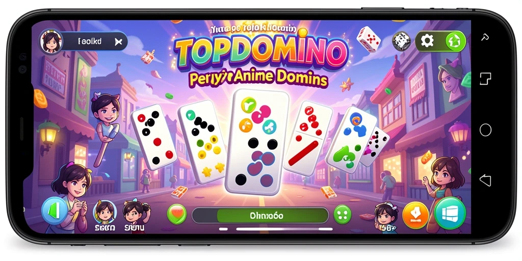 Tampilan grafik yang menggugah selera dalam permainan TOPDOMINO.