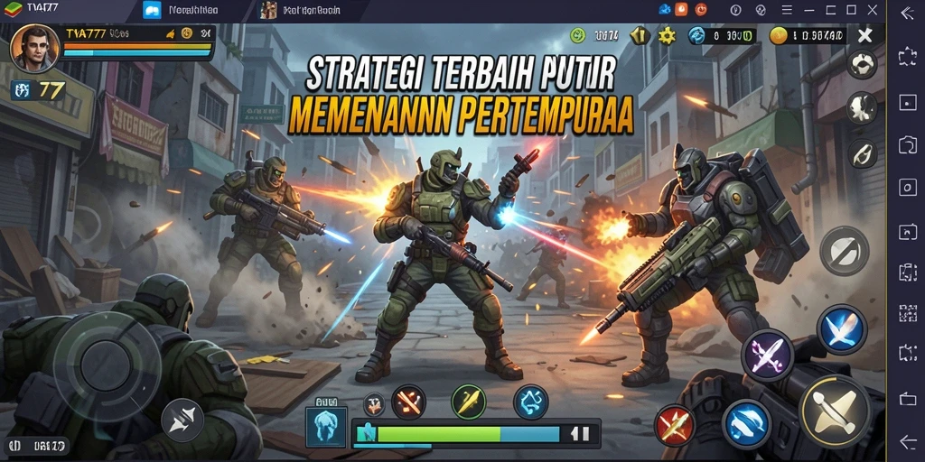 Tampilan gameplay TYA777 yang penuh aksi dan strategi.