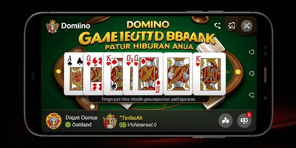 Tampilan gameplay V07 yang seru dan interaktif di aplikasi Domino.