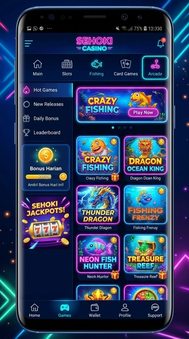 Fitur pencarian canggih di aplikasi sehoki memudahkan menemukan aplikasi.